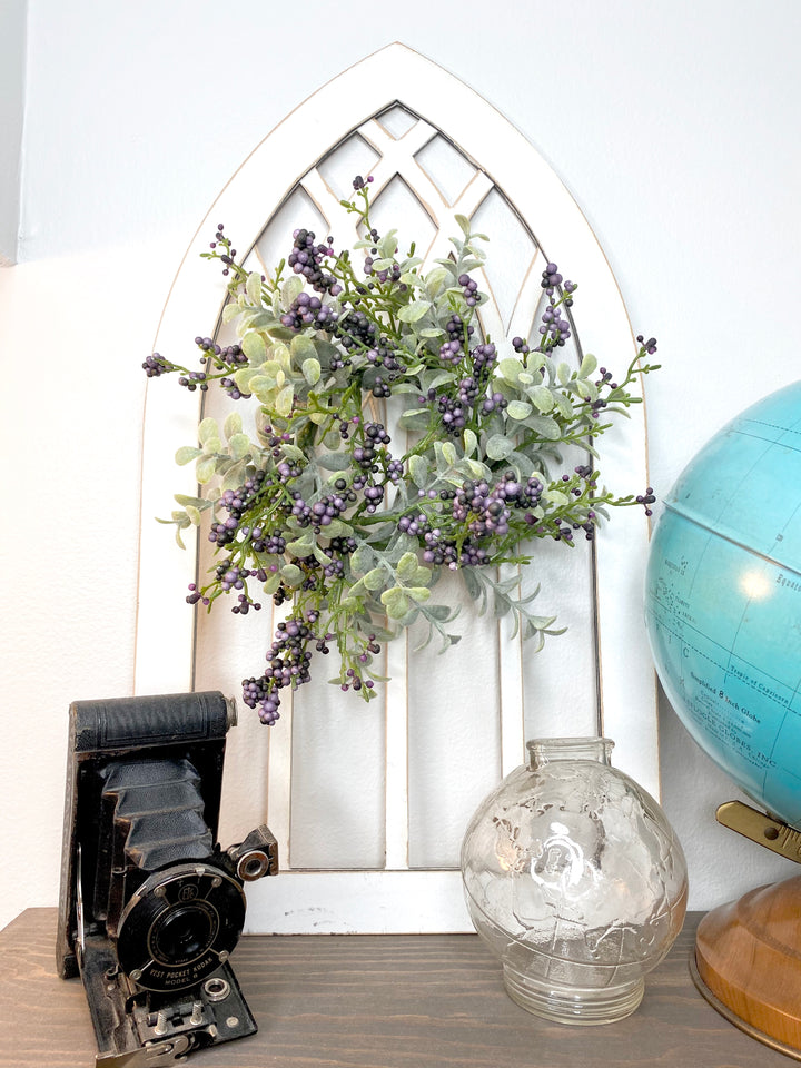 Gothic Window Cut Out - Wreath Not Included