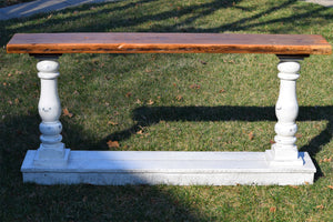 Balustrade / Turned Leg Console Table - Reclaimed Wood