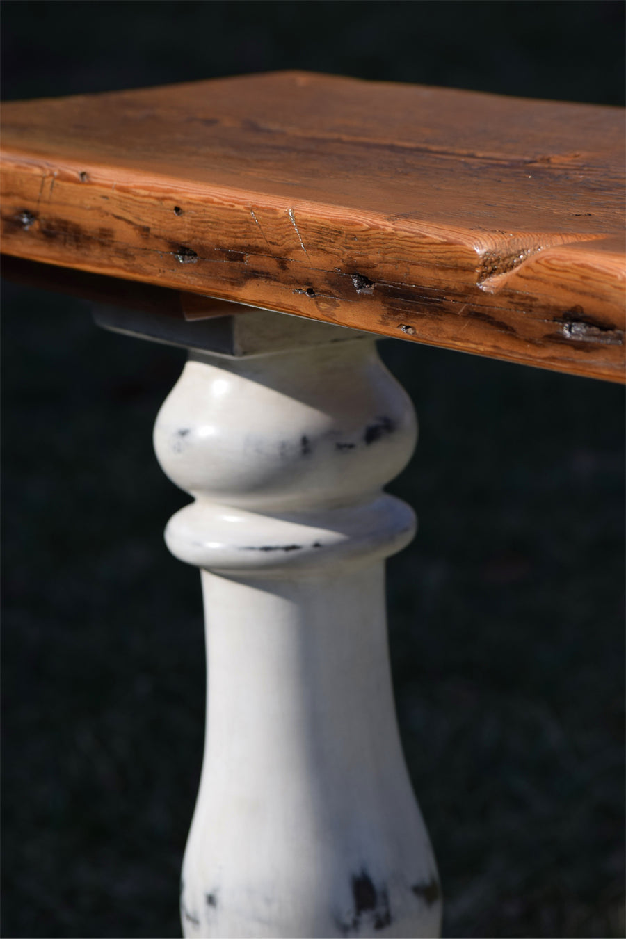 Balustrade / Turned Leg Console Table - Reclaimed Wood