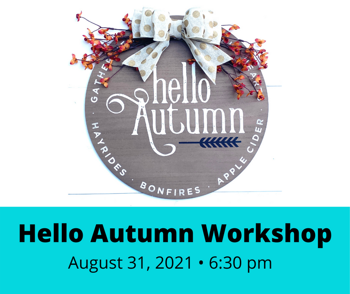 Fall Round Door Hanger Workshop - August 31, 2021