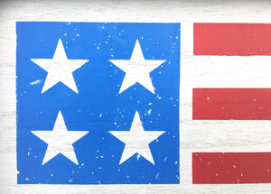 Stars and Stripes Wood Sign