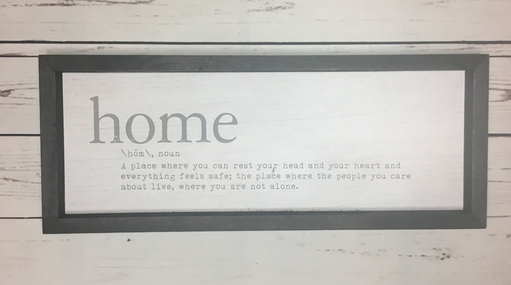 Home Definition Sign