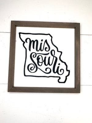 Missouri Sign Cut Out