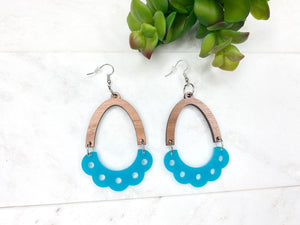 Blue Arch Dangle Earring - Wholesale