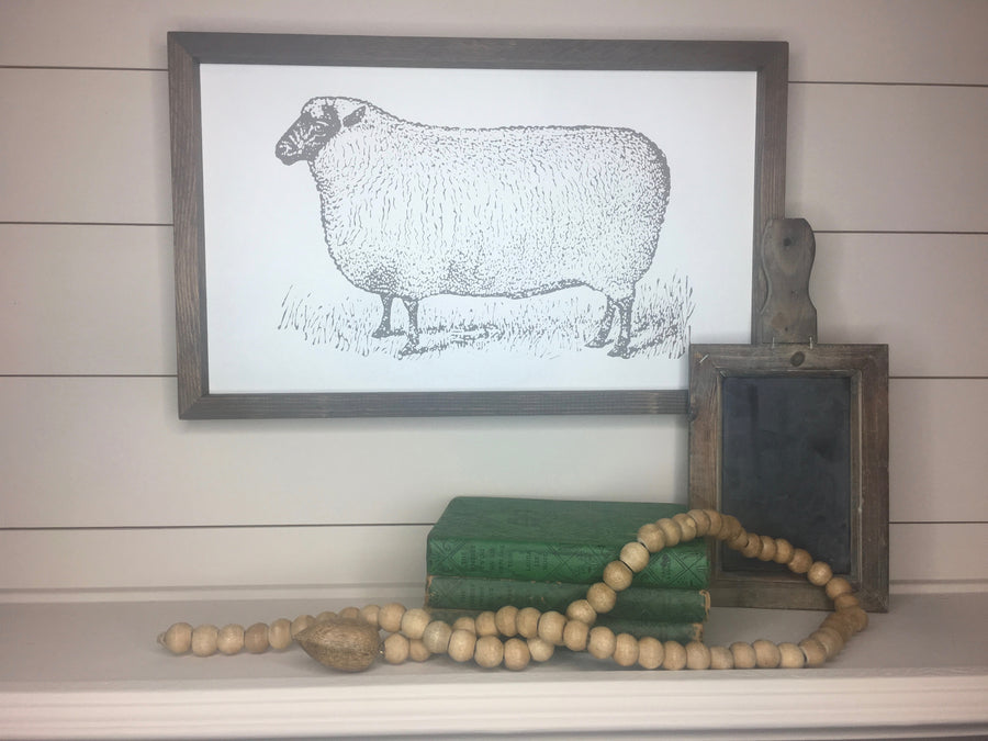 Sheep Farmhouse Sign