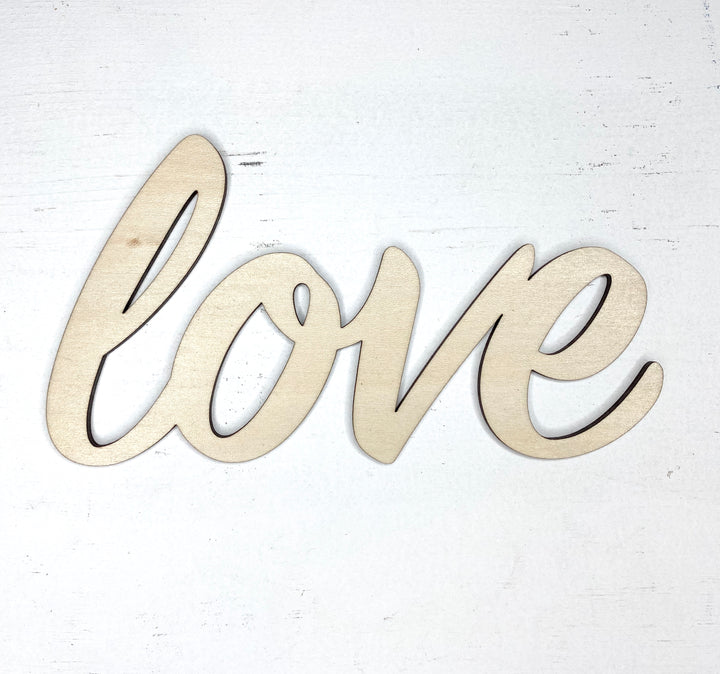 Love Word Cut Out
