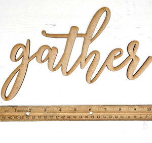Gather Word Cut Out