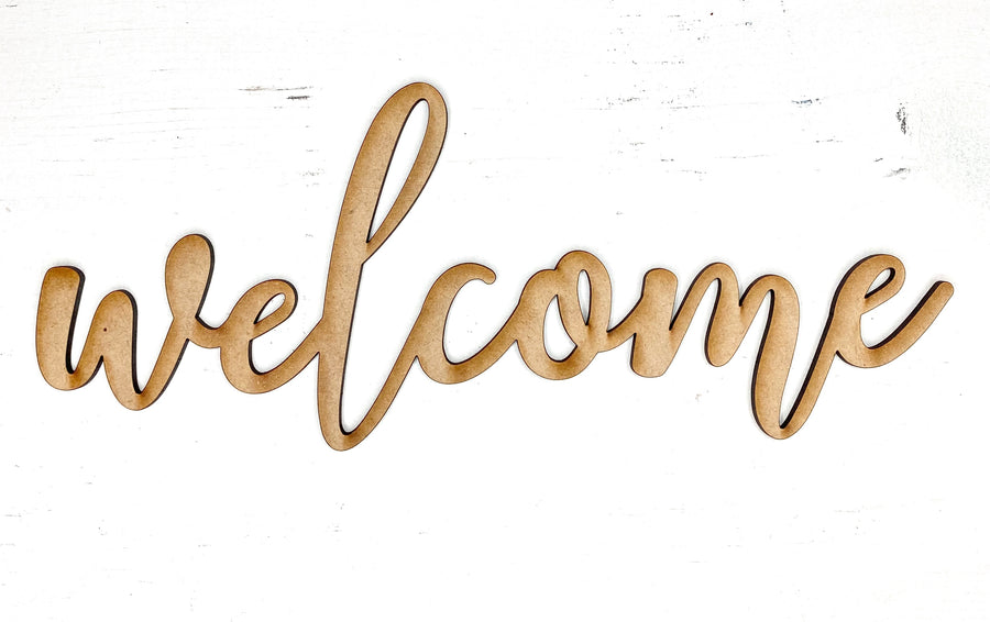 Welcome Word Cut Out