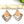 #7 Make It & Claim It Geometric Fan Cherry Wood Dangle Earrings