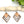 Art Deco Diamond Cherry Wood Dangle Earrings
