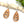 Tribal Teardrop Cherry Wood Dangle Earrings