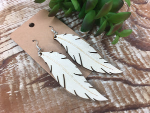 Laser Cut Wood Earrings