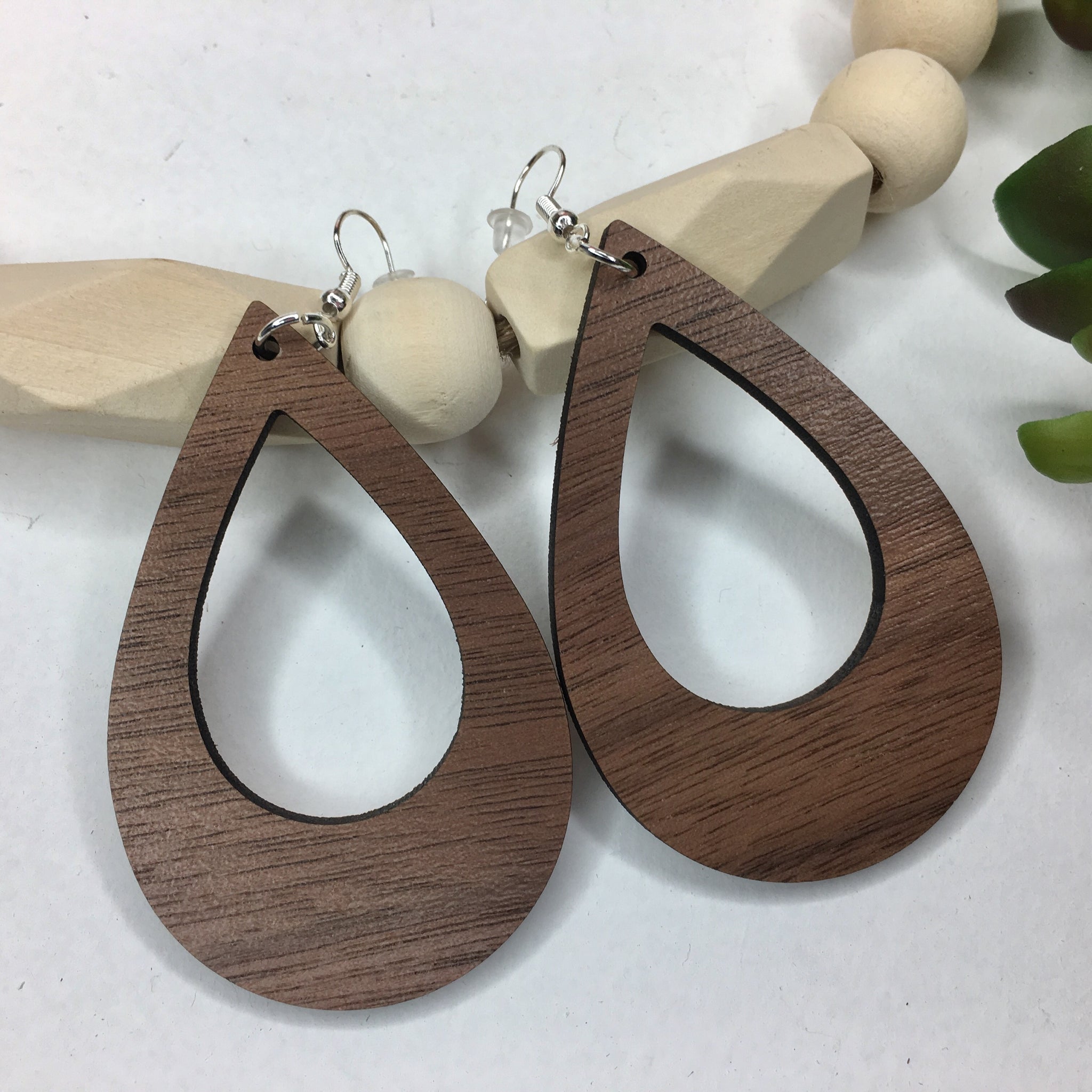 Rose Gold Laser Cut Moon and Sun Earrings