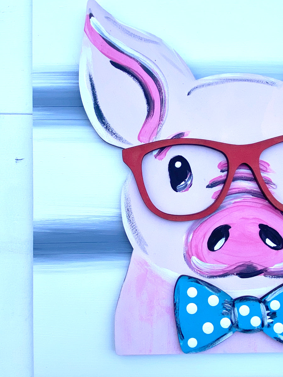 Pig with Glasses Virtual Paint Party - April 23, 2020