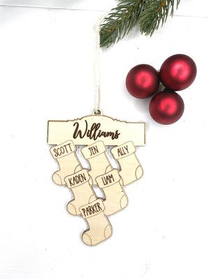 Family Names Stocking Ornament