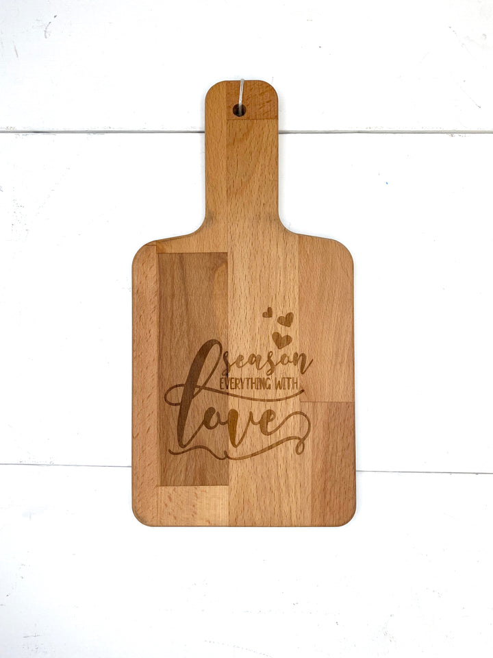 Season Everything with Love Cutting Board