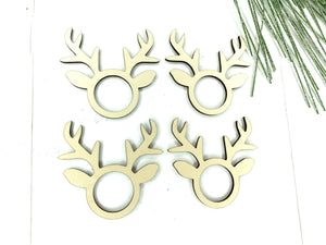Reindeer Napkin Ring Set of 4