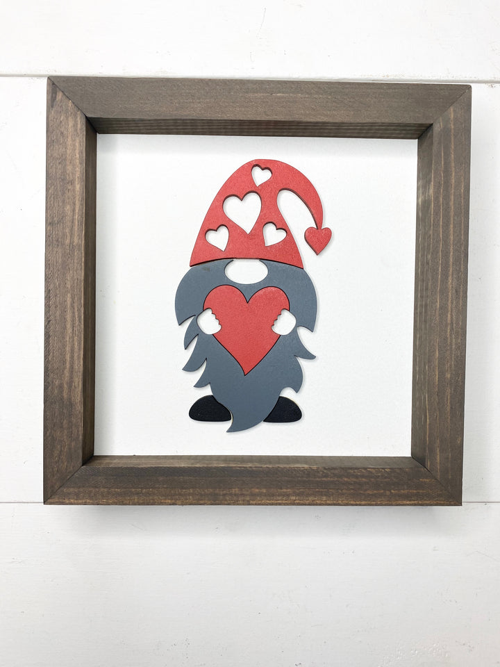 Red Gnome with Heart
