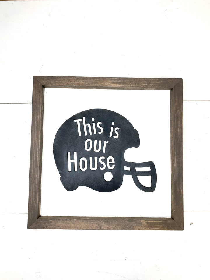 This is our House Football Sign