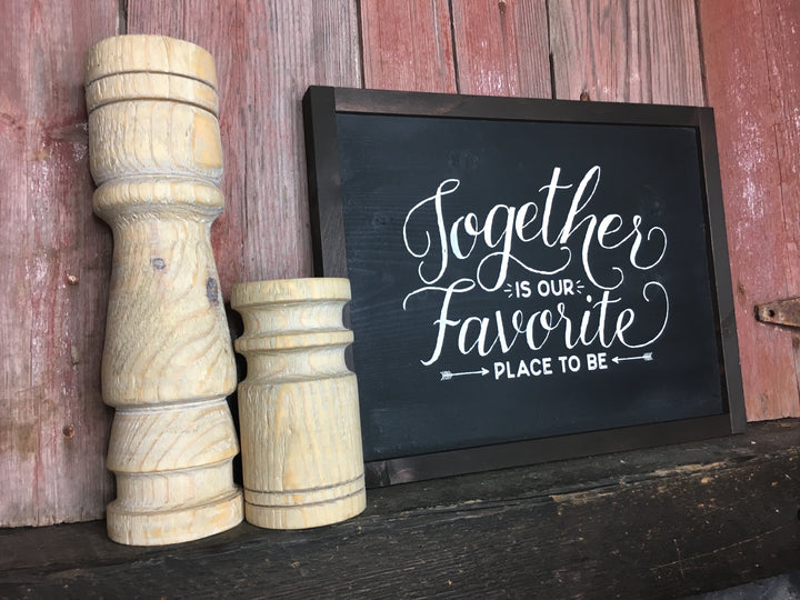 Together is our Favorite Place To Be, Vintage Bridal Sign, Together Is Our Favorite Place To Be Sign