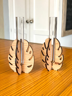 Monstera Leaf Plant Starter Holders