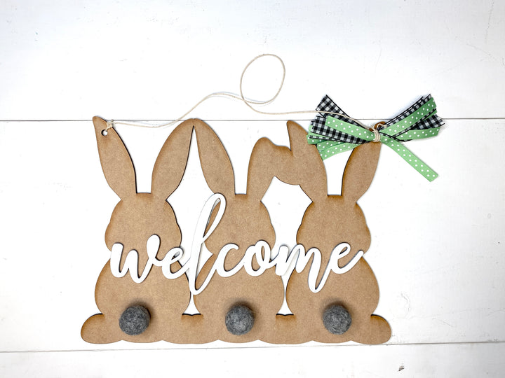 Bunny Welcome Door Hanger