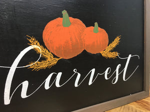 Pumpkin Harvest Sign